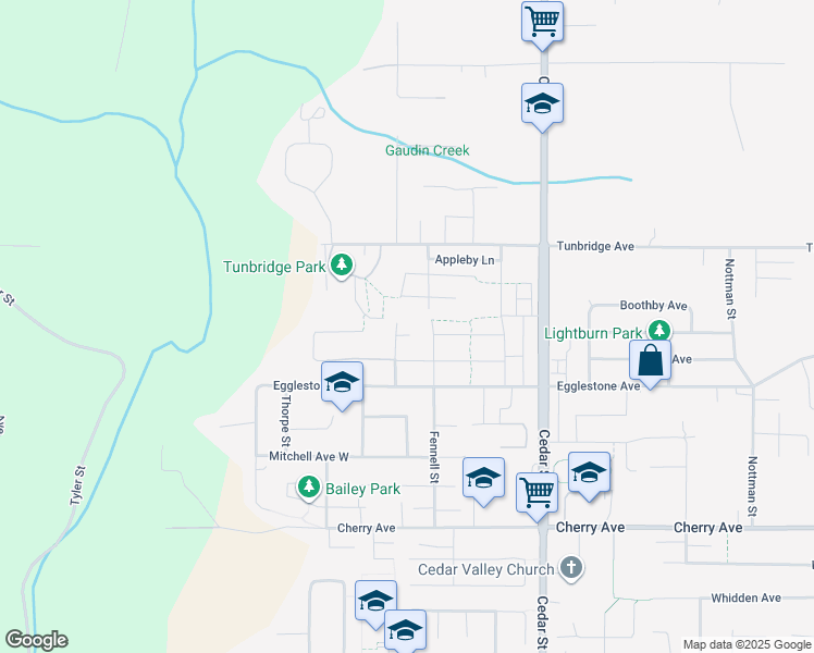 map of restaurants, bars, coffee shops, grocery stores, and more near 32621 Maynard Place in Mission