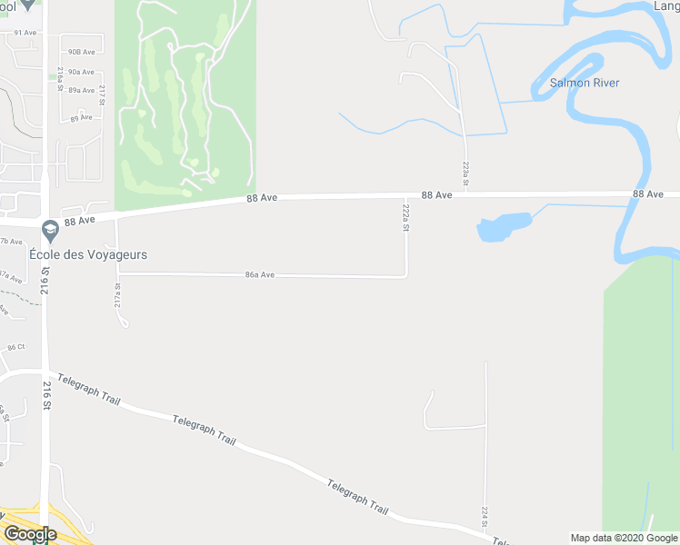 map of restaurants, bars, coffee shops, grocery stores, and more near 22141 86A Avenue in Langley Township