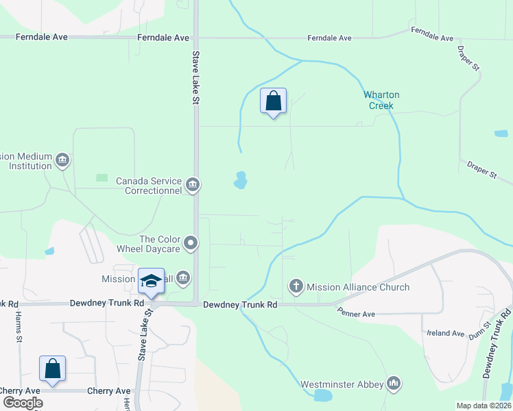 map of restaurants, bars, coffee shops, grocery stores, and more near 34029 Moss Avenue in Mission