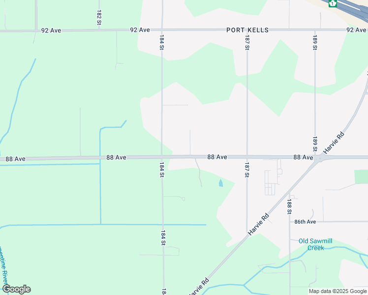 map of restaurants, bars, coffee shops, grocery stores, and more near 8825 185 Street in Surrey