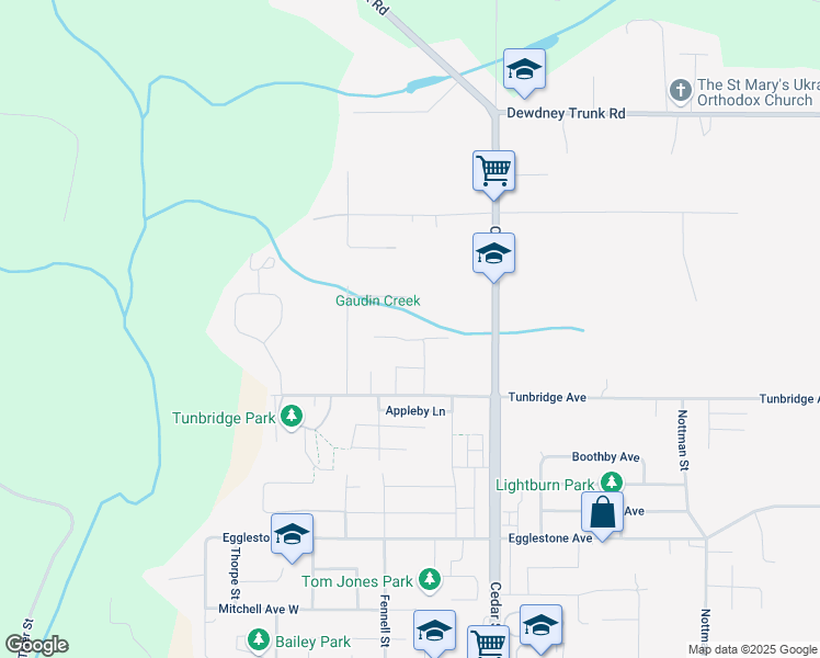 map of restaurants, bars, coffee shops, grocery stores, and more near 32679 Unger Court in Mission