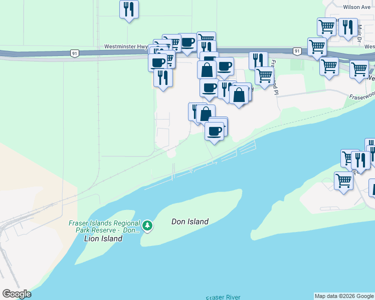 map of restaurants, bars, coffee shops, grocery stores, and more near 6911 Graybar Road in Richmond