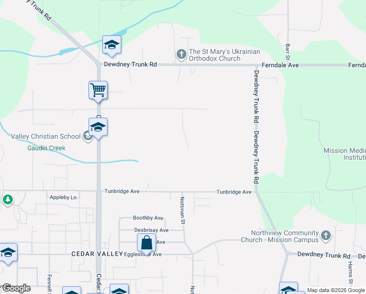 map of restaurants, bars, coffee shops, grocery stores, and more near 8928 Hammond Street in Mission