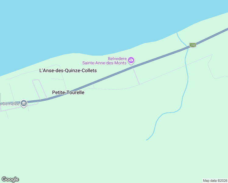 map of restaurants, bars, coffee shops, grocery stores, and more near 199 Rue de la Montagne in Sainte-Anne-des-Monts