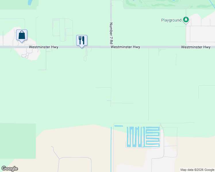 map of restaurants, bars, coffee shops, grocery stores, and more near 6411 Number 7 Road in Richmond