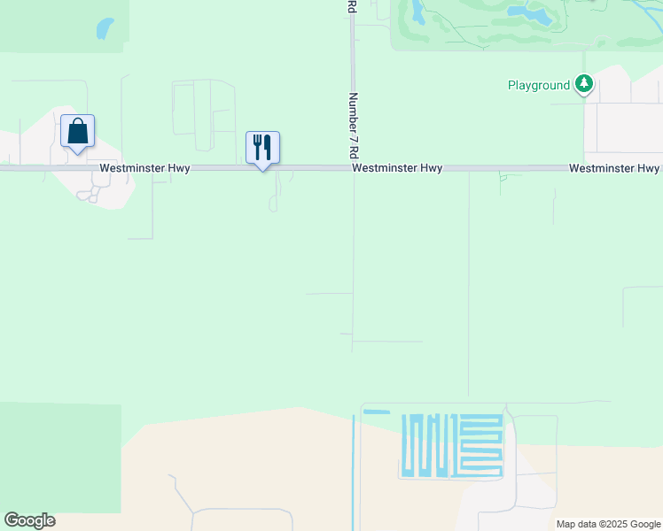 map of restaurants, bars, coffee shops, grocery stores, and more near 6411 No 7 Road in Richmond