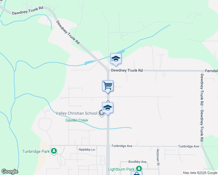 map of restaurants, bars, coffee shops, grocery stores, and more near 9077 Cedar Street in Mission