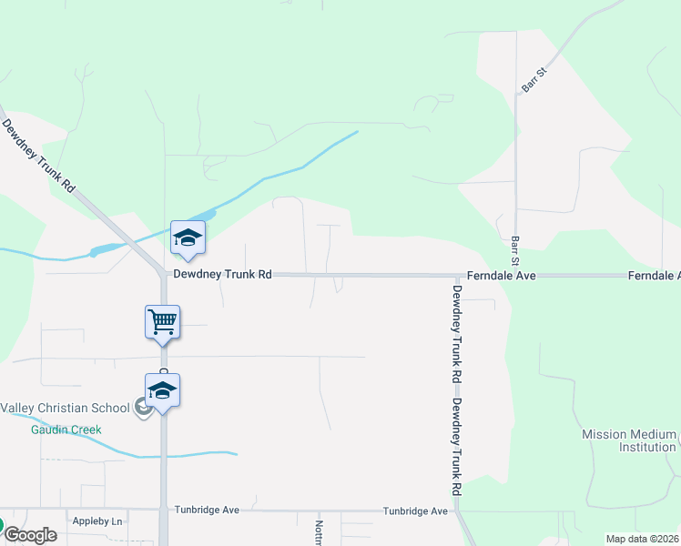 map of restaurants, bars, coffee shops, grocery stores, and more near 9228 Bodner Terrace in Mission