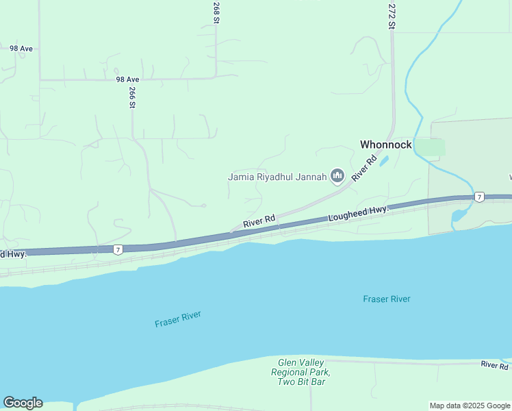 map of restaurants, bars, coffee shops, grocery stores, and more near 9455 Byrnes Road in Maple Ridge
