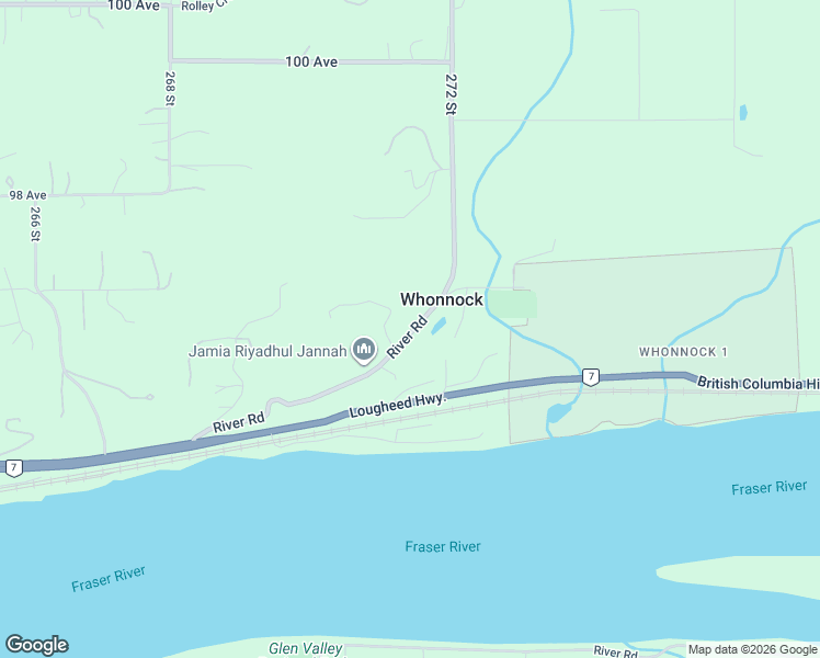map of restaurants, bars, coffee shops, grocery stores, and more near 27123 River Road in Maple Ridge