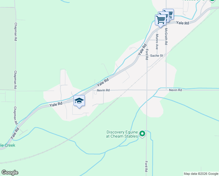 map of restaurants, bars, coffee shops, grocery stores, and more near 50965 Nevin Road in Chilliwack