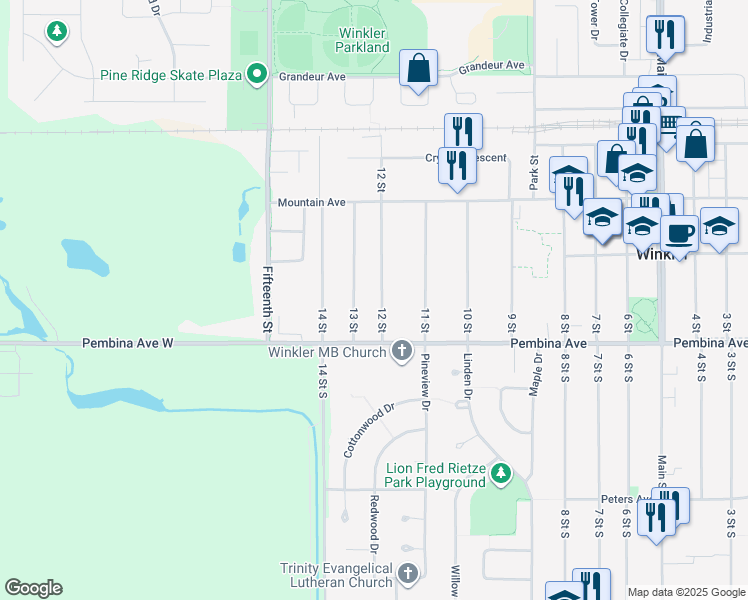 158 12 Street, Winkler MB Walk Score