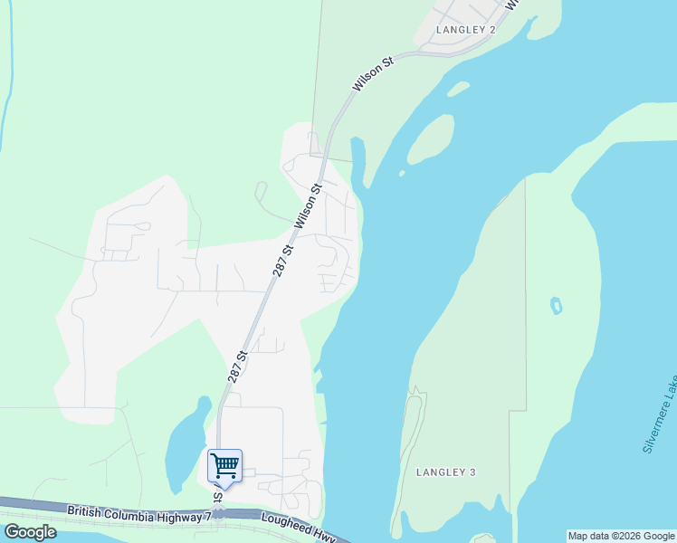 map of restaurants, bars, coffee shops, grocery stores, and more near 9950 Wilson Street in Mission