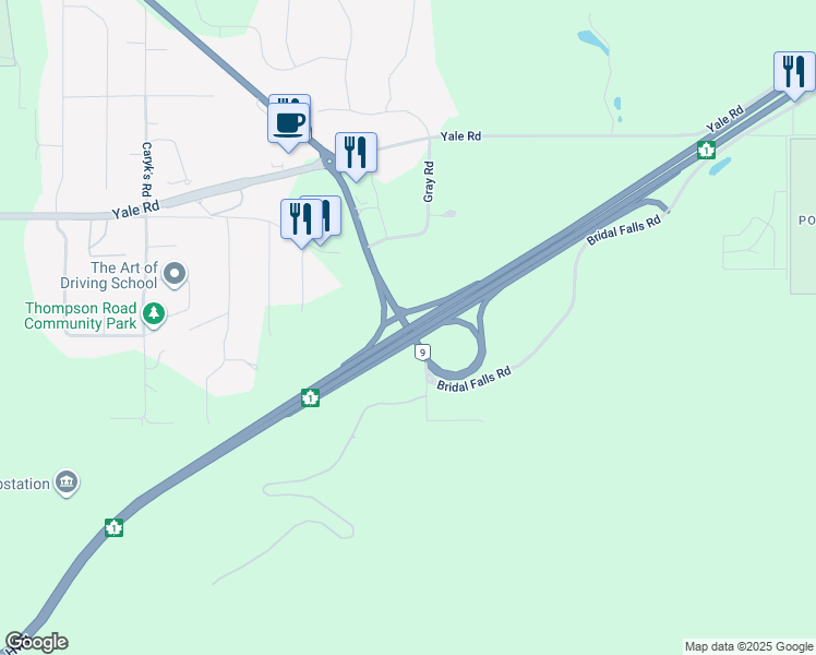 map of restaurants, bars, coffee shops, grocery stores, and more near 14 Agassiz-Rosedale Highway in Fraser Valley
