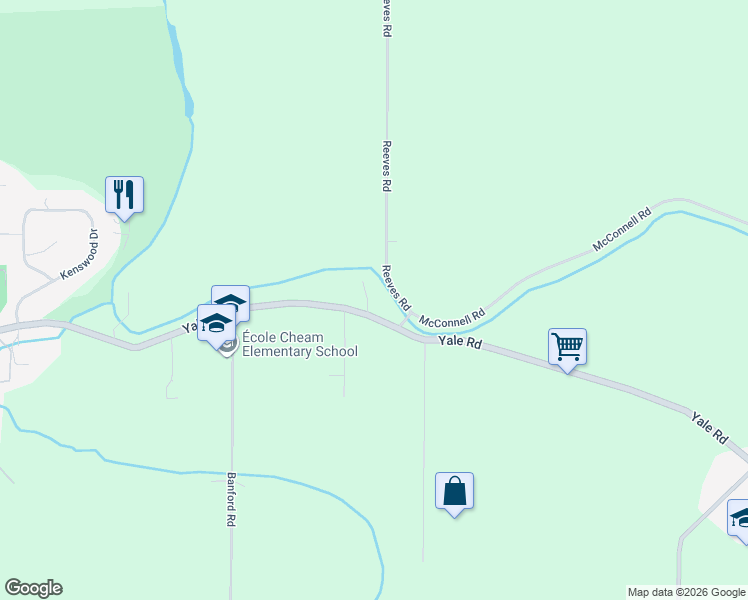 map of restaurants, bars, coffee shops, grocery stores, and more near 9960 Jones Drive in Chilliwack