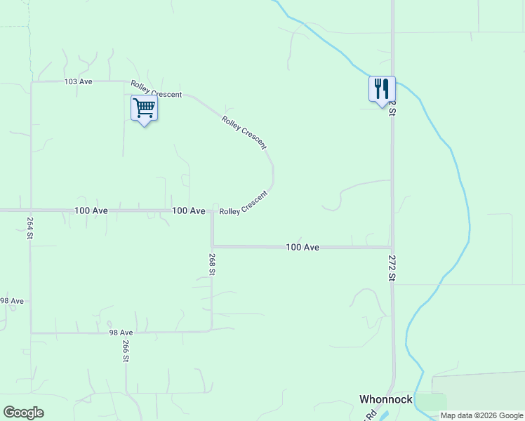 map of restaurants, bars, coffee shops, grocery stores, and more near 10040 Rolley Crescent in Maple Ridge