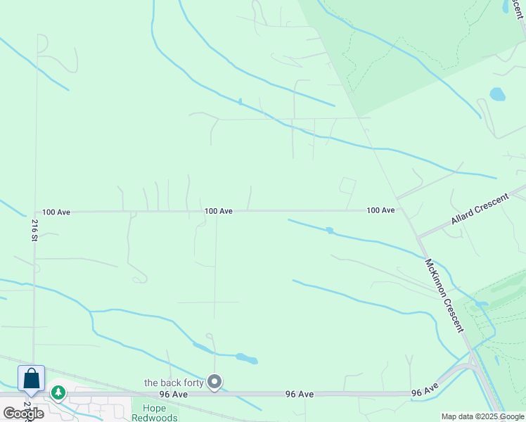 map of restaurants, bars, coffee shops, grocery stores, and more near 21980 100 Avenue in Langley