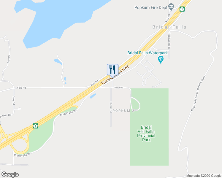 map of restaurants, bars, coffee shops, grocery stores, and more near Cheam Road in Fraser Valley