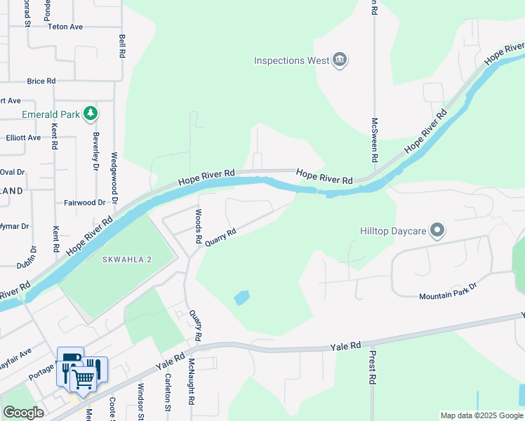 map of restaurants, bars, coffee shops, grocery stores, and more near 10149 Beaver Crescent in Chilliwack