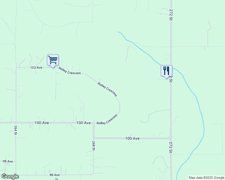 map of restaurants, bars, coffee shops, grocery stores, and more near 10160 Rolley Crescent in Maple Ridge