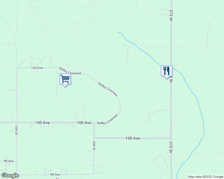 map of restaurants, bars, coffee shops, grocery stores, and more near 10160 Rolley Crescent in Maple Ridge
