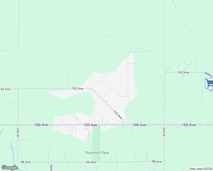 map of restaurants, bars, coffee shops, grocery stores, and more near 26060 103 Avenue in Maple Ridge