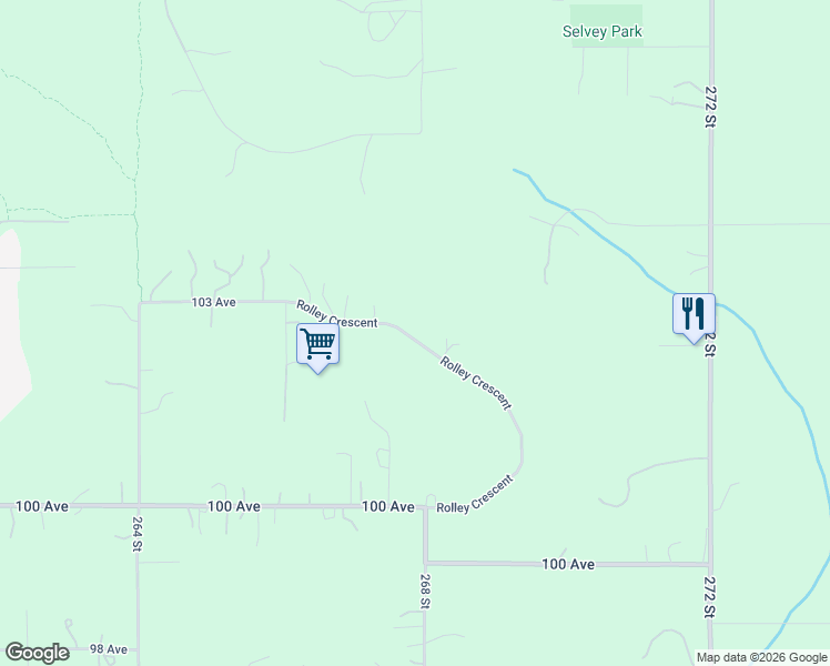 map of restaurants, bars, coffee shops, grocery stores, and more near 10220 Rolley Crescent in Maple Ridge