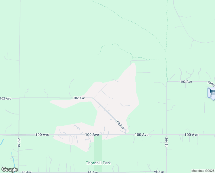 map of restaurants, bars, coffee shops, grocery stores, and more near 26060 103 Avenue in Maple Ridge