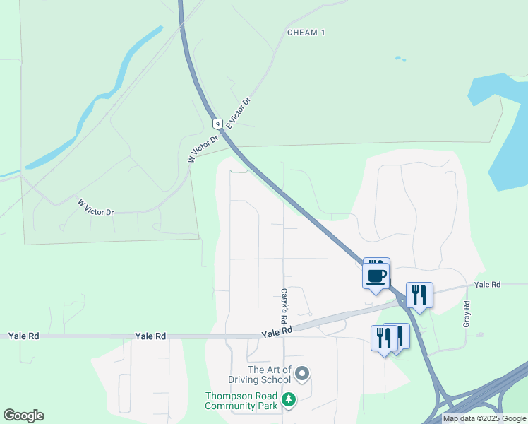 map of restaurants, bars, coffee shops, grocery stores, and more near 10292 Royalwood Boulevard in Fraser Valley