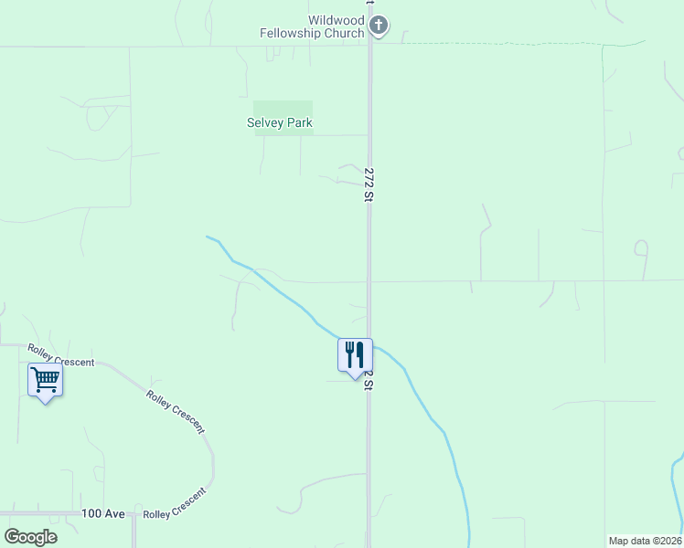 map of restaurants, bars, coffee shops, grocery stores, and more near 27121 104 Avenue in Maple Ridge