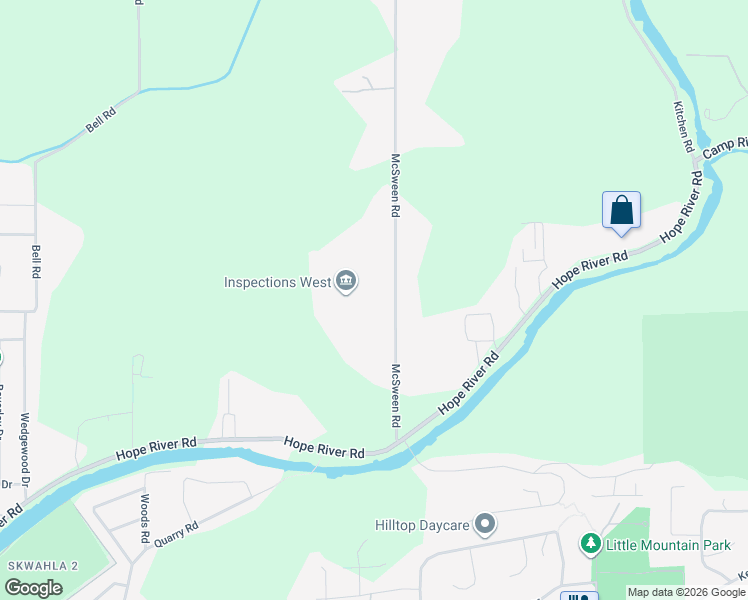 map of restaurants, bars, coffee shops, grocery stores, and more near 10419 McSween Road in Chilliwack