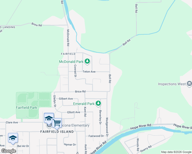 map of restaurants, bars, coffee shops, grocery stores, and more near 46675 Osborne Road in Chilliwack