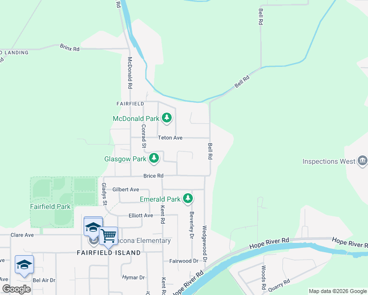 map of restaurants, bars, coffee shops, grocery stores, and more near 46665 Osborne Road in Chilliwack