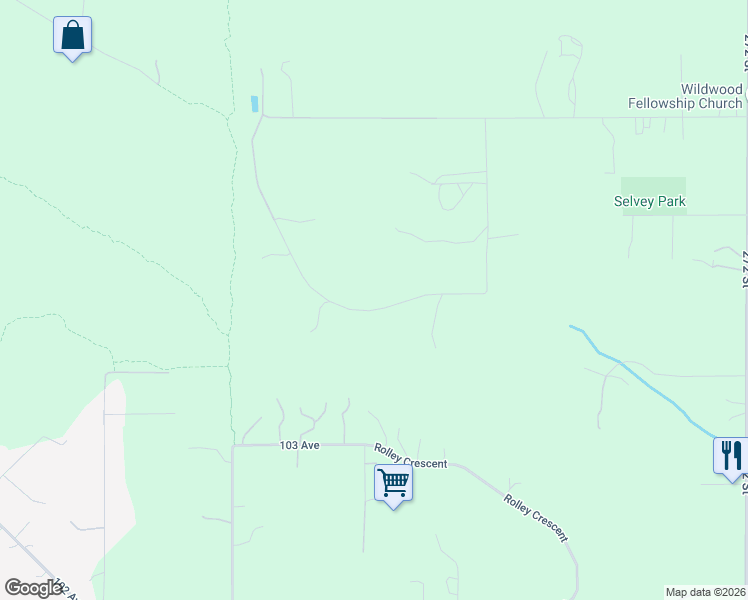 map of restaurants, bars, coffee shops, grocery stores, and more near 26684 Cunningham Avenue in Maple Ridge
