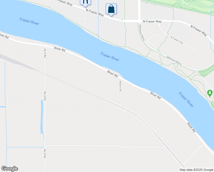 map of restaurants, bars, coffee shops, grocery stores, and more near 18740 River Road in Richmond