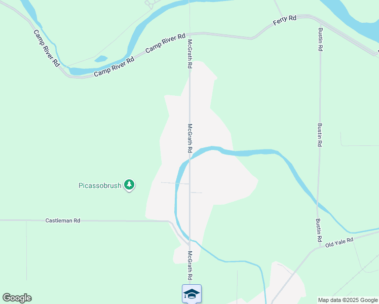 map of restaurants, bars, coffee shops, grocery stores, and more near 10609 McGrath Rd in Rosedale