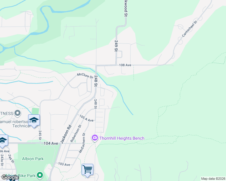 map of restaurants, bars, coffee shops, grocery stores, and more near 24907 106 B Avenue in Maple Ridge