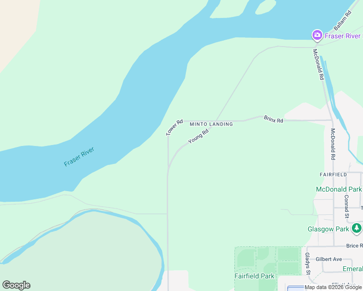 map of restaurants, bars, coffee shops, grocery stores, and more near 10720 Tower Road in Chilliwack