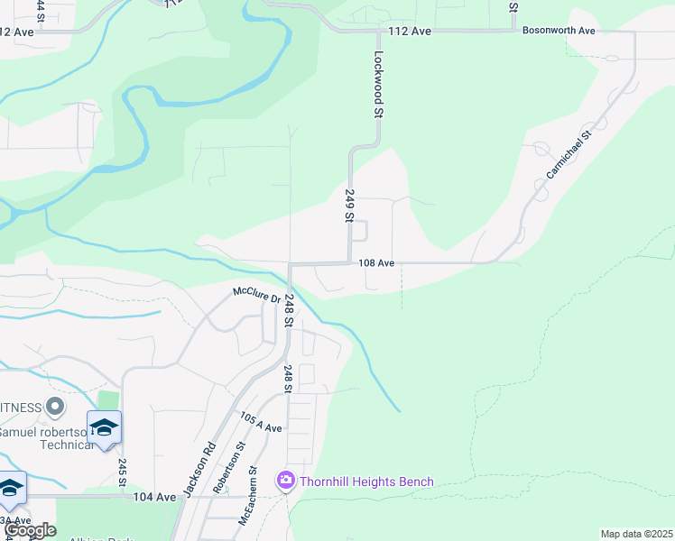 map of restaurants, bars, coffee shops, grocery stores, and more near 24878 108 Avenue in Maple Ridge