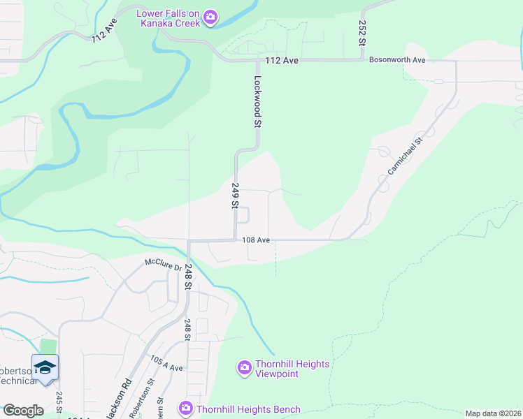 map of restaurants, bars, coffee shops, grocery stores, and more near 24950 109 Avenue in Maple Ridge