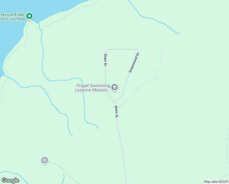 map of restaurants, bars, coffee shops, grocery stores, and more near 10851 Greenwood Drive in Mission
