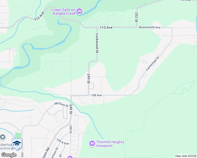 map of restaurants, bars, coffee shops, grocery stores, and more near 24950 109 Avenue in Maple Ridge