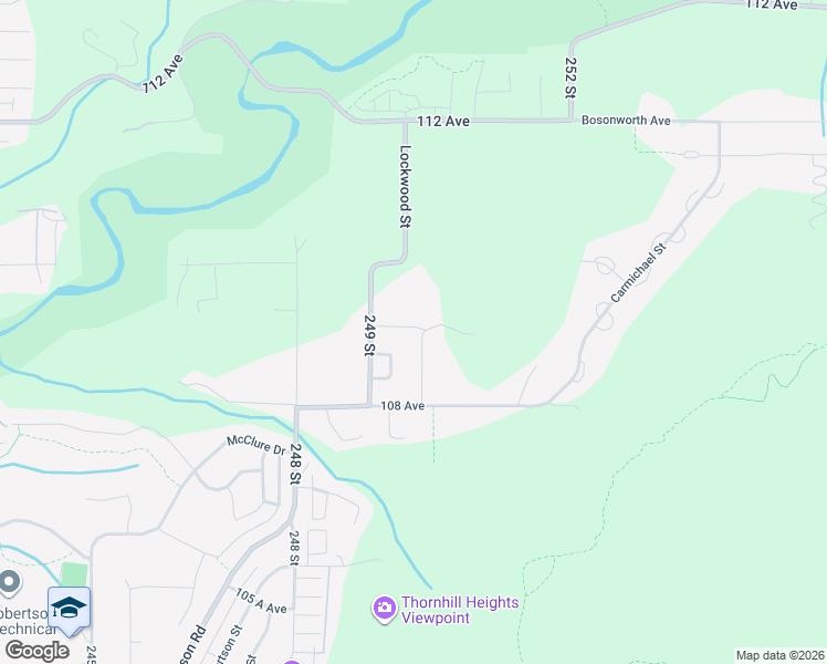 map of restaurants, bars, coffee shops, grocery stores, and more near 24950 109 Avenue in Maple Ridge