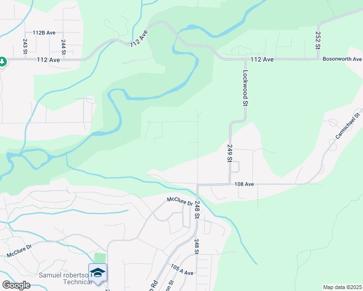 map of restaurants, bars, coffee shops, grocery stores, and more near 10925 248 Street in Maple Ridge