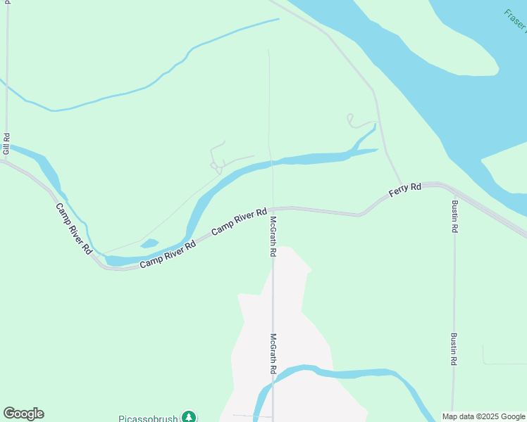 map of restaurants, bars, coffee shops, grocery stores, and more near 98045 Camp River Road in Chilliwack