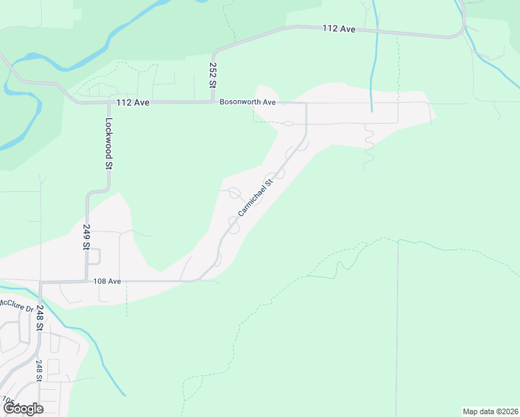 map of restaurants, bars, coffee shops, grocery stores, and more near 10960 Carmichael Street in Maple Ridge