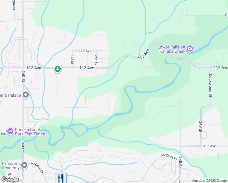 map of restaurants, bars, coffee shops, grocery stores, and more near in Maple Ridge