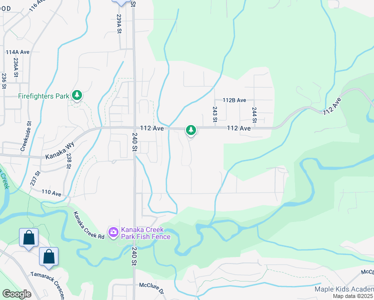 map of restaurants, bars, coffee shops, grocery stores, and more near 11133 241A Street in Maple Ridge