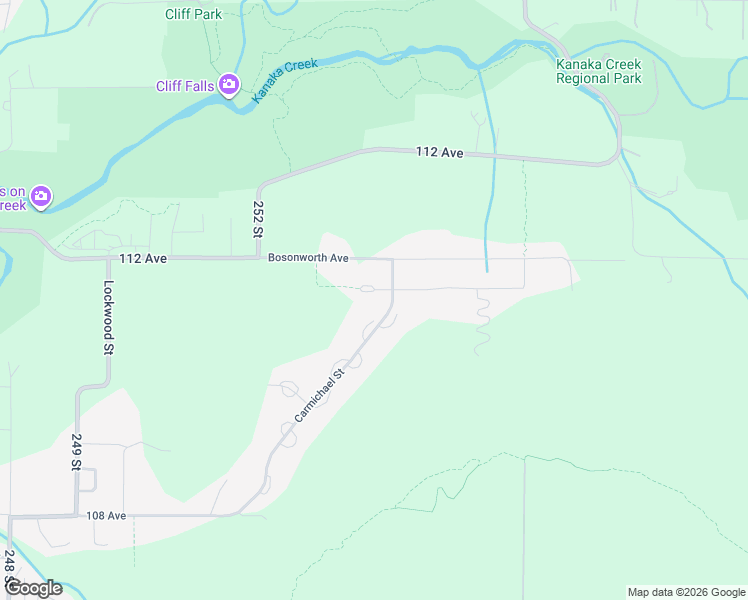 map of restaurants, bars, coffee shops, grocery stores, and more near 25370 Godwin Drive in Maple Ridge