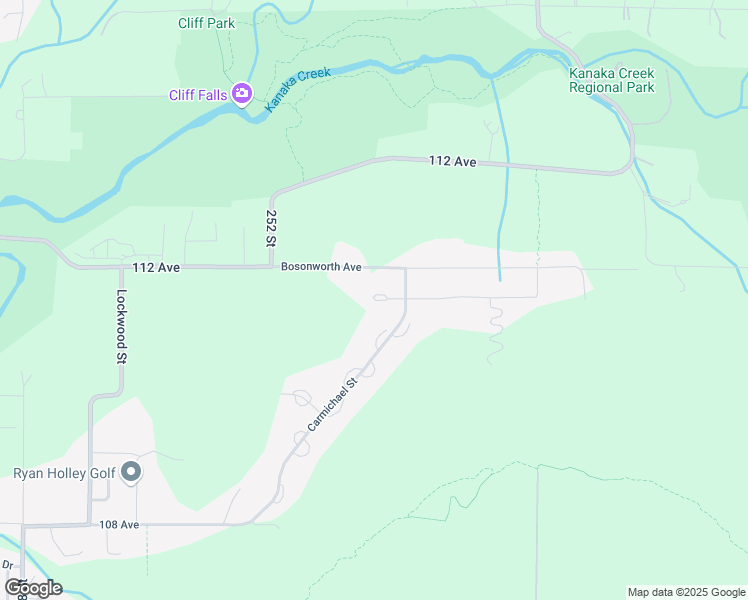 map of restaurants, bars, coffee shops, grocery stores, and more near 25370 Godwin Drive in Maple Ridge